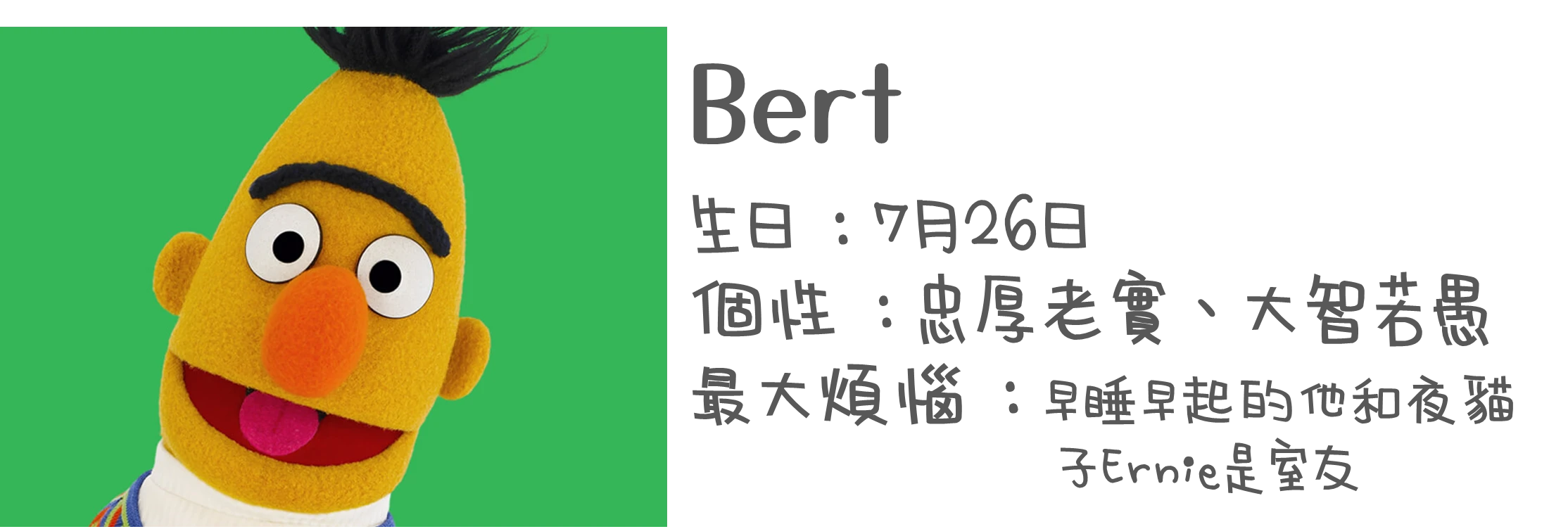 認識布偶-Bert