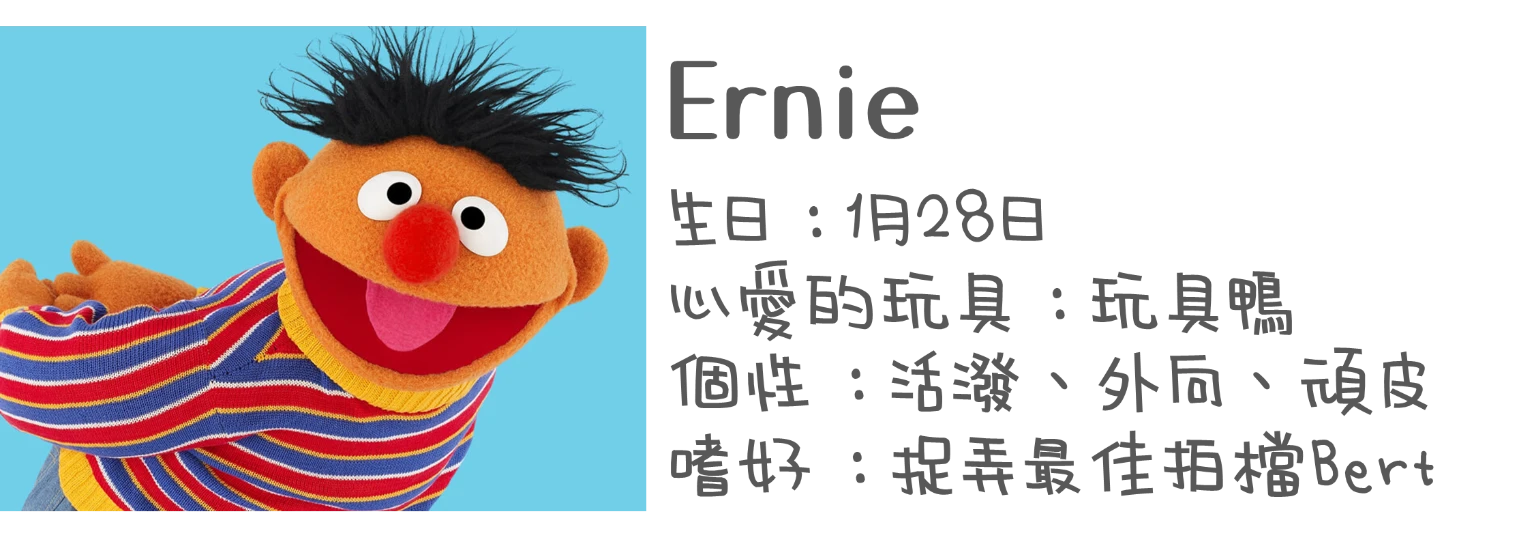 認識布偶-Ernie