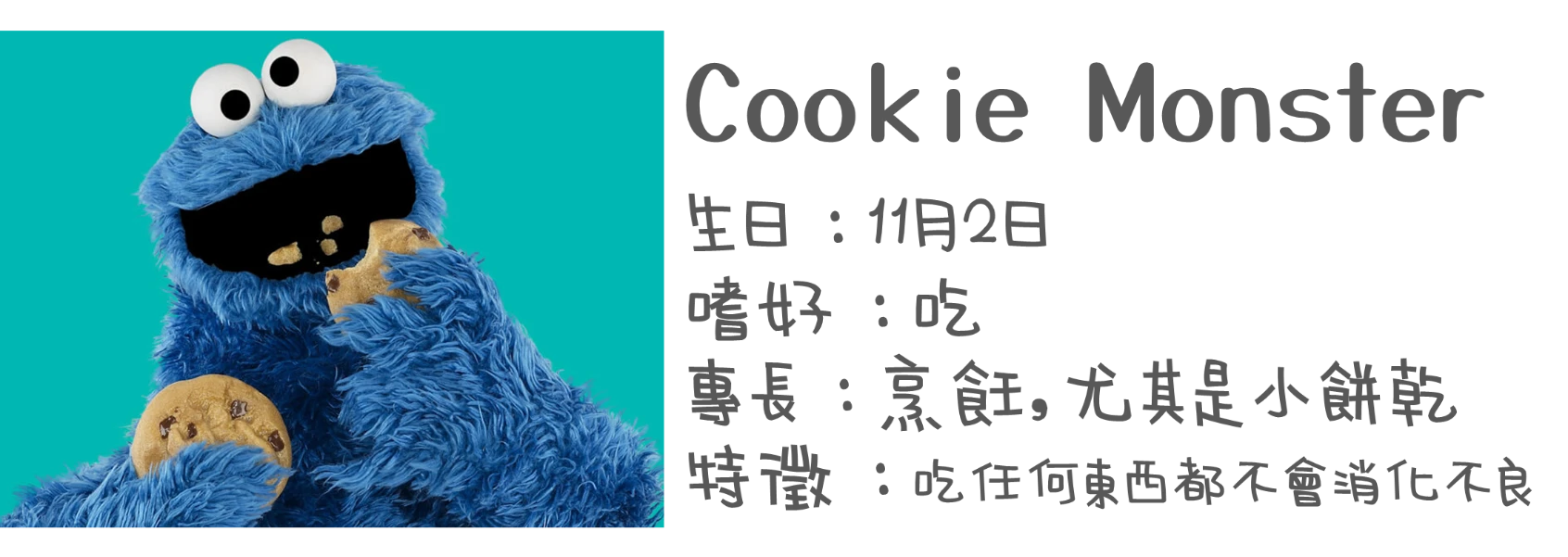 認識布偶-ookieMonster